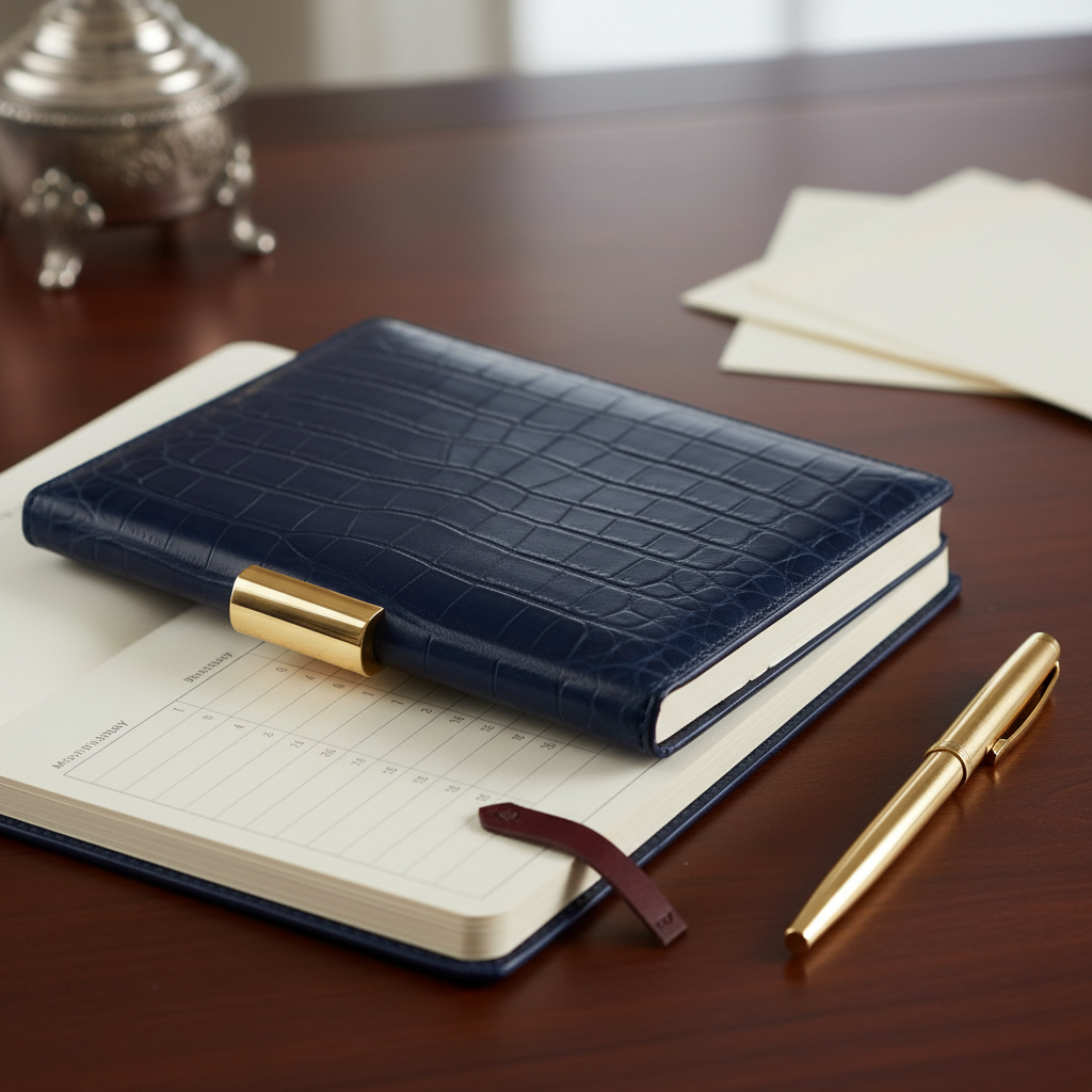 Psychologie du luxe : ce que révèle votre agenda de luxe sur votre rapport au temps Image pour agenda de luxe