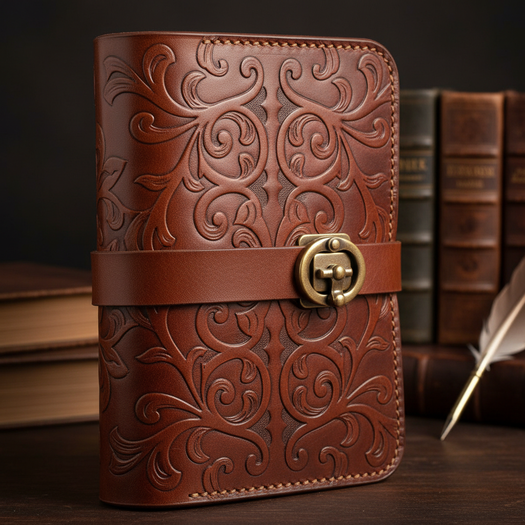 Design et sensorialité : l’art de choisir une couverture d’agenda cuir luxe qui stimule la créativité Image pour couverture agenda cuir luxe