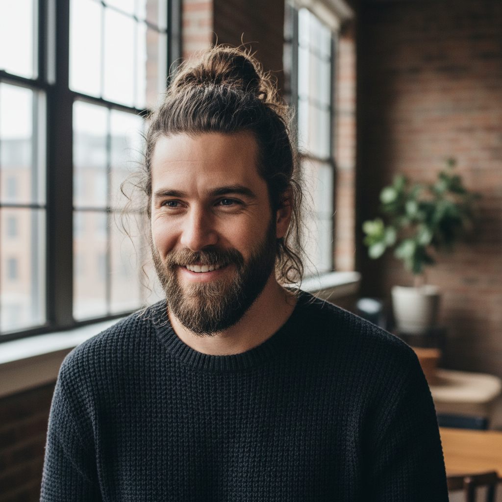 Playlist coiffure : associer chaque style de cheveux longs homme à une occasion de ta vie Image pour hair styling for long hair men